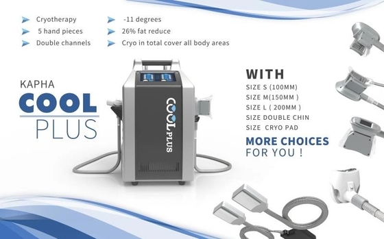 Les doubles canaux dactylographient à Cryolipolysis la grosse machine de congélation pour des cellulites Redction