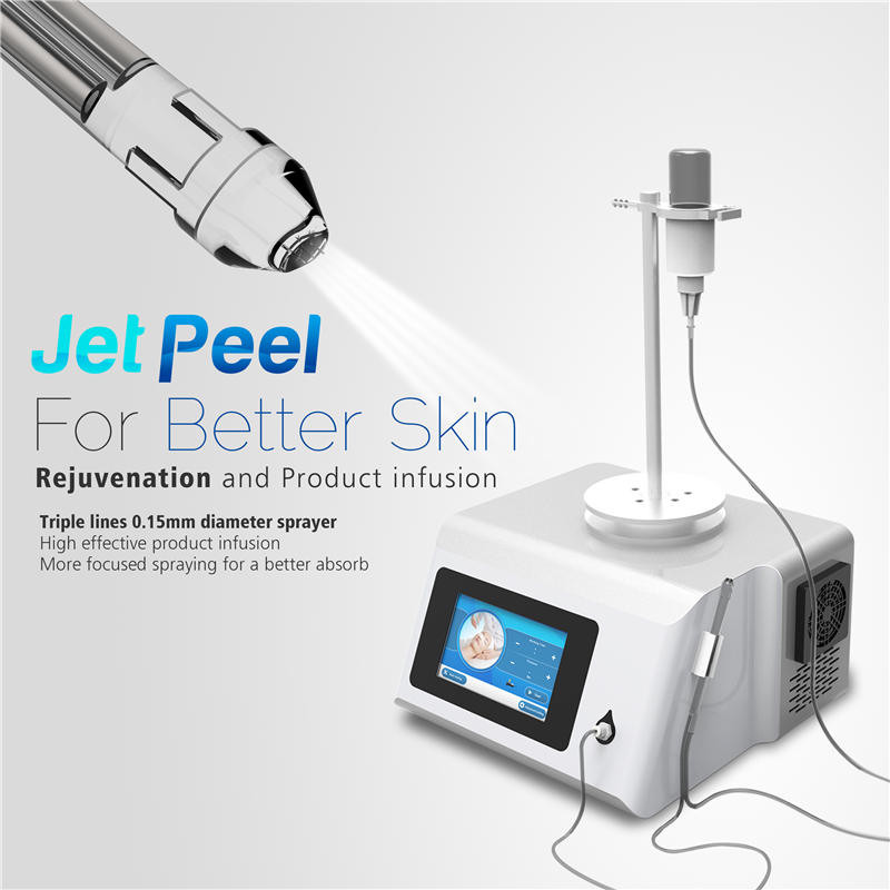 Ligne triple 0.15mm de dispositif de beauté de machine de Jet Peel de station thermale de peau pour absorber mieux