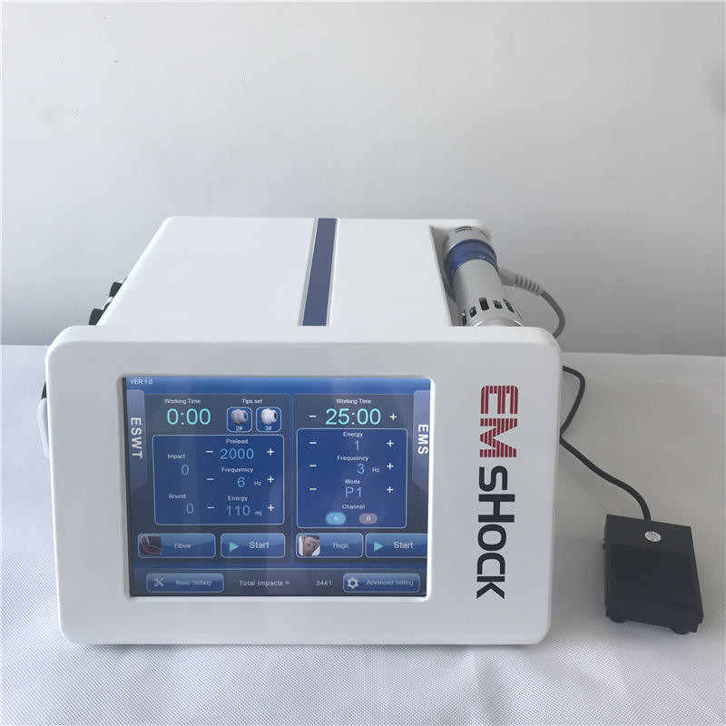 Machine électrique de stimulation de muscle d'onde de choc portative de Phyaical pour le traitement d'Ed
