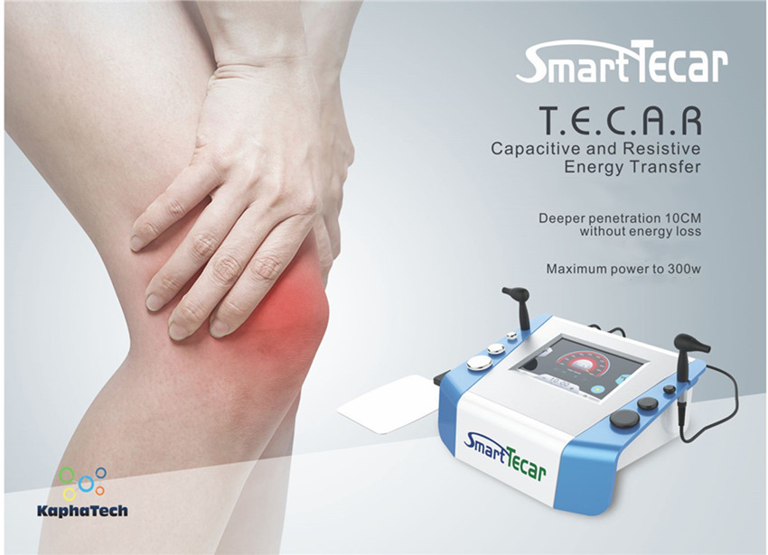 Le CET de thérapie de la chaleur de l'équipement rf de thérapie du massage 300khz Smart Tecar de corps ROUISSENT