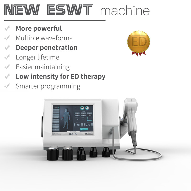 Machine Extracorporeal légère de thérapie d'onde de choc de l'intensité Extracorporeal/ESWT de /Ed /Low pour le soulagement de la douleur de corps