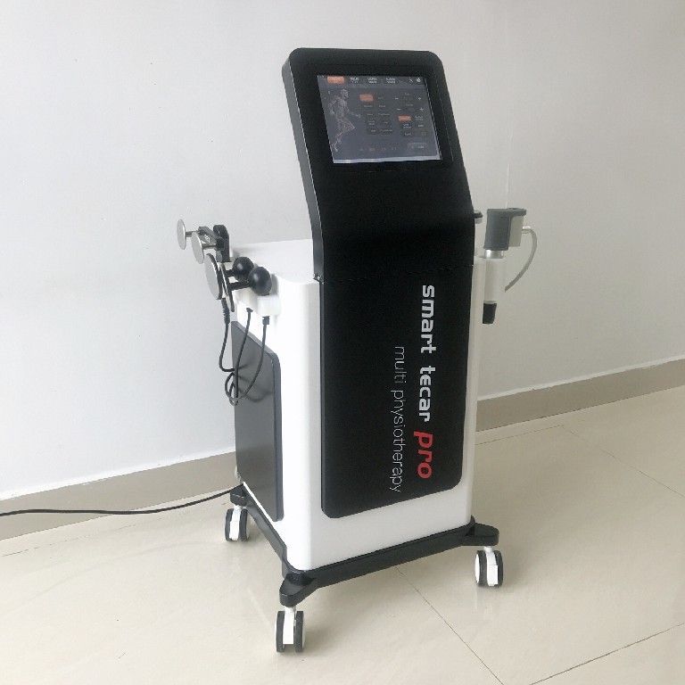 Machine de Therpay d'onde de choc d'ESWT avec la machine de diathermie de rf Tecar pour le sport injuiry