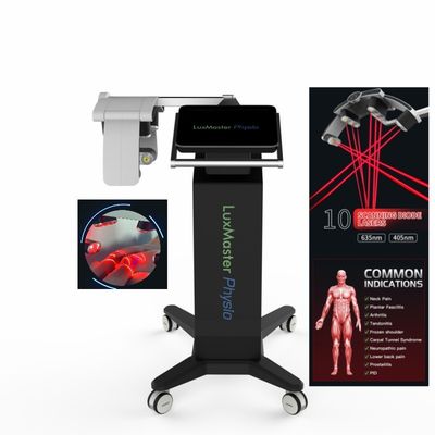 Machine de physiothérapie de laser en verre 3 405nm 635nm avec 12,1 pouces d'écran